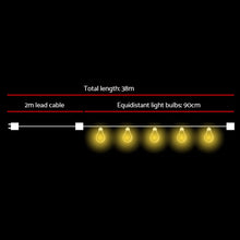 Load image into Gallery viewer, Jingle Jollys 38m Festoon String Lights Christmas Bulbs Party Wedding Garden Party