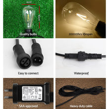 Load image into Gallery viewer, Jingle Jollys 80PCS LED Festoon String Lights Wedding Christmas Outdoor