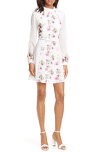 Load image into Gallery viewer, Sundee Floral Lace Trim Long Sleeve Minidress